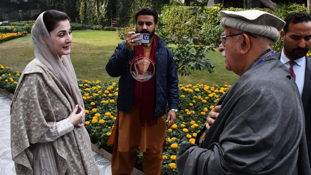 Mehmood Khan Achakzai meeting with Maryam Nawaz