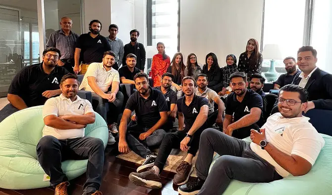 Pakistani startup ‘Abhi’ Team Members - Photo Credit ArabNews