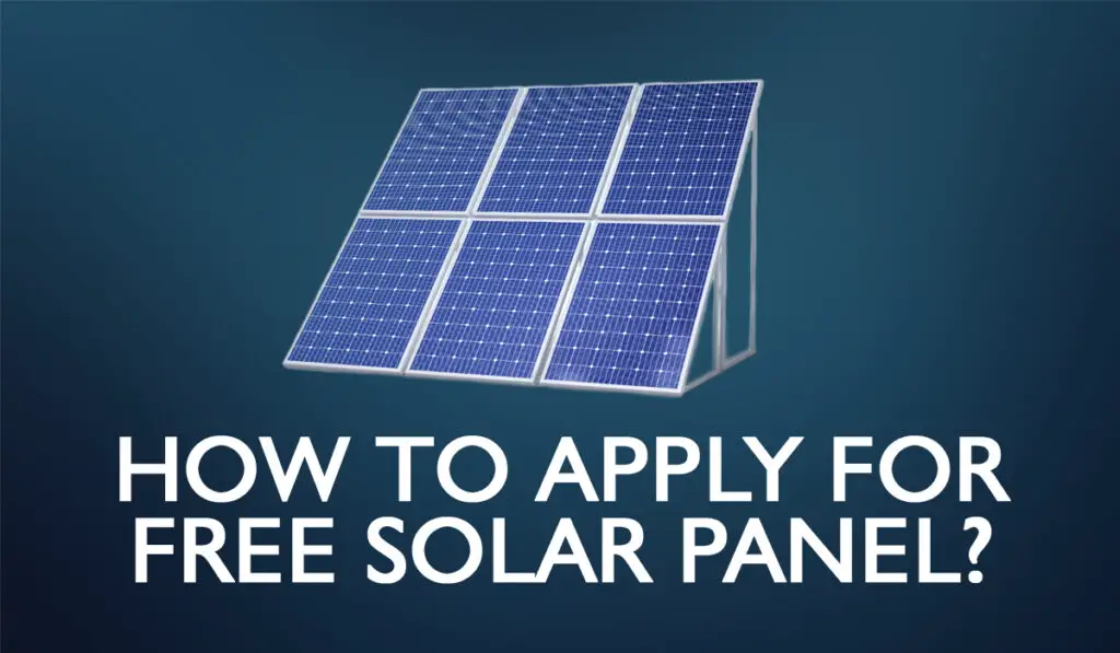 Application Process for Free Solar Panel